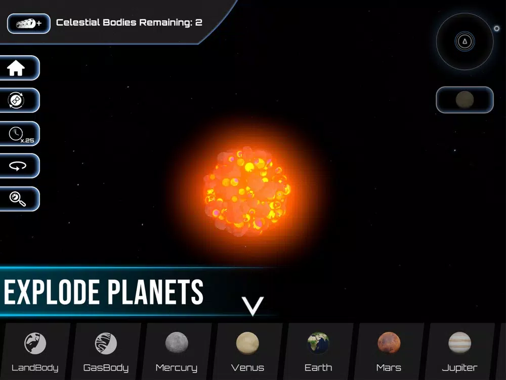 ภาพหน้าจอของ Universe Simulator 3D Solar iPad 