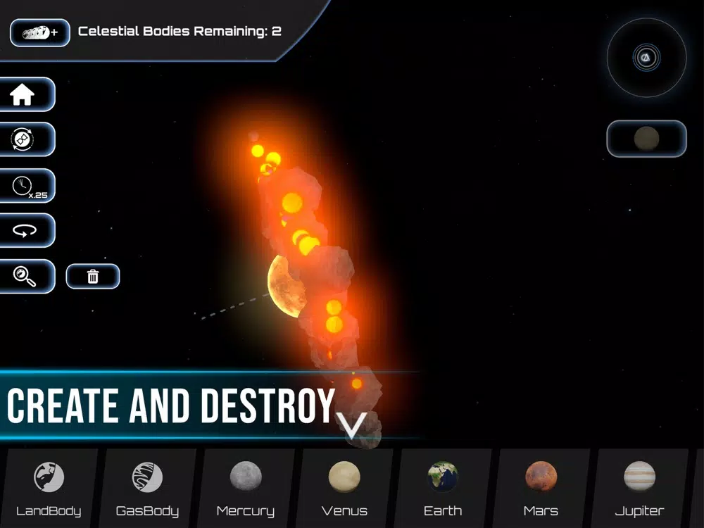 ภาพหน้าจอของ Universe Simulator 3D Solar iPad 
