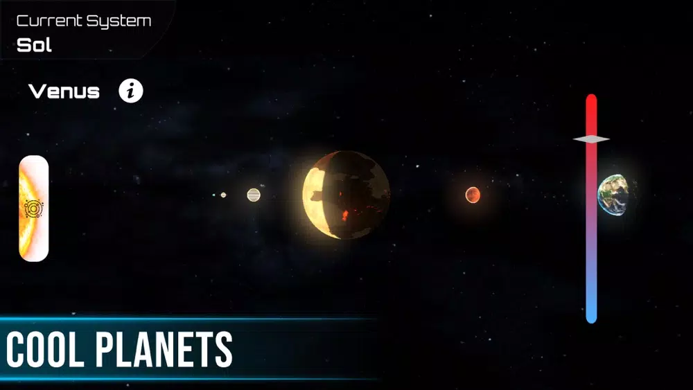ภาพหน้าจอของ Universe Simulator 3D Solar