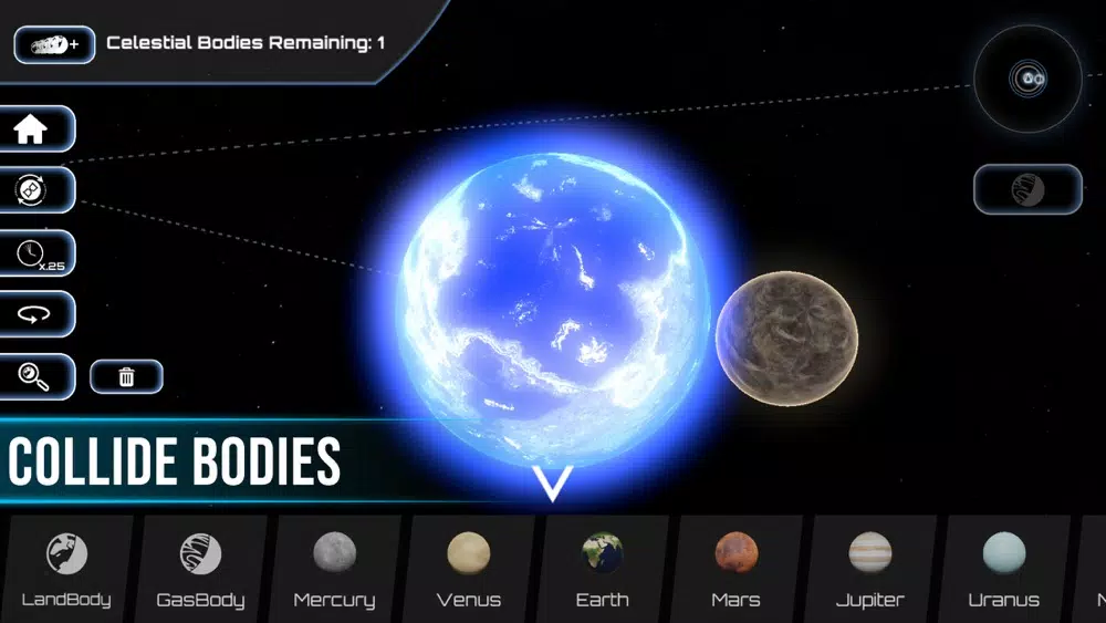 ภาพหน้าจอของ Universe Simulator 3D Solar