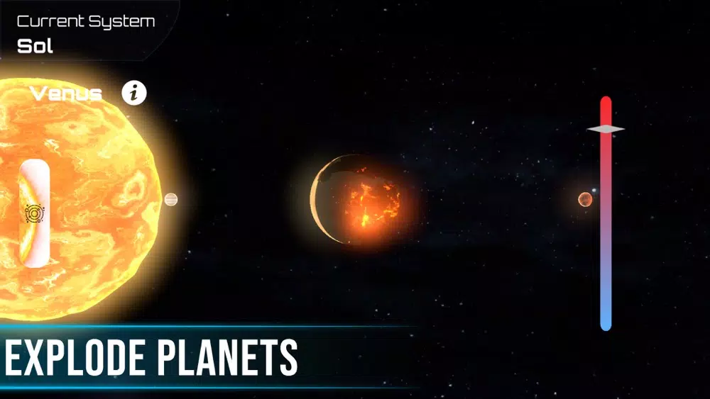 ภาพหน้าจอของ Universe Simulator 3D Solar