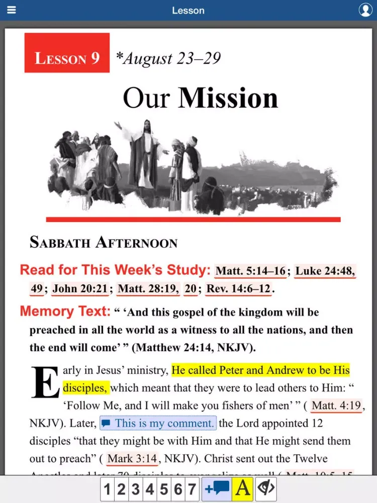 Sabbath School 4 iPad  Screenshots