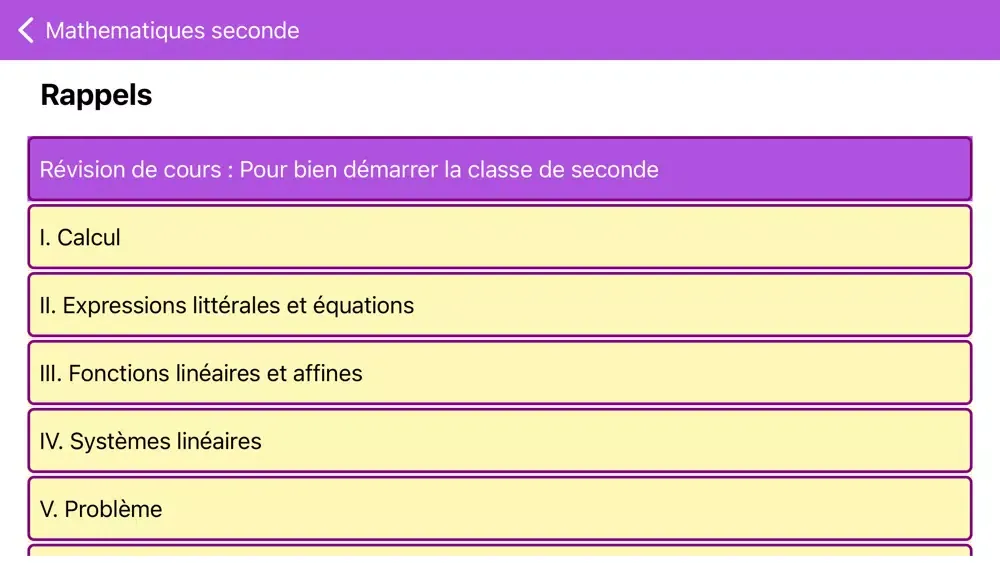 Mathématiques seconde Screenshots