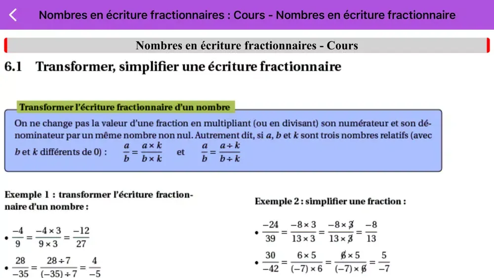 Mathématiques 4ème स्क्रीनशॉट