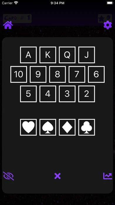 Zrzuty ekranu Focus Training w Playing Cards