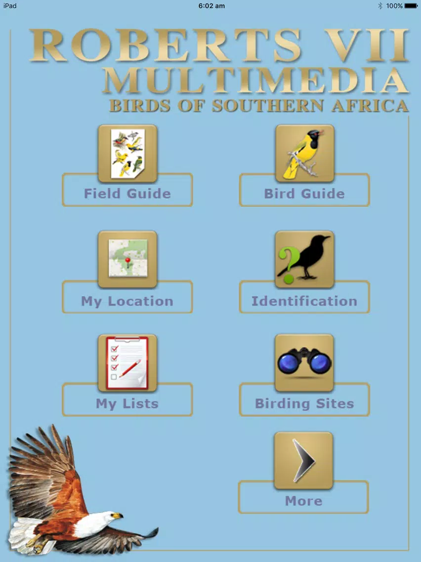 Скриншоты Roberts VII Multimedia Birds of Southern Africa HD iPad 