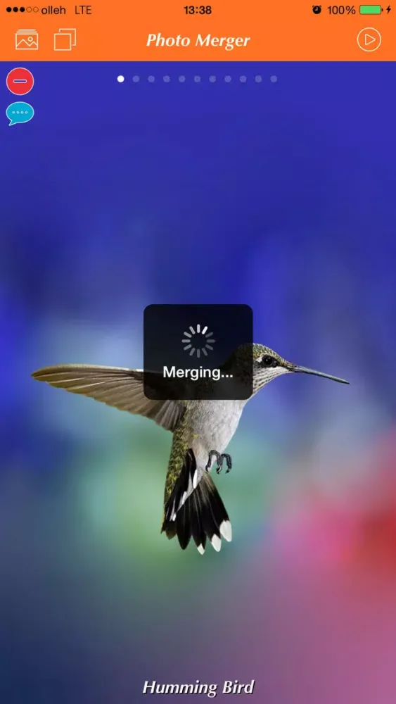 Capturas de tela do Photo Merger