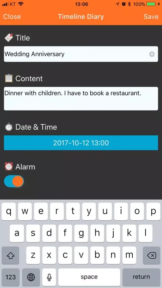 Timeline Diary應用截圖