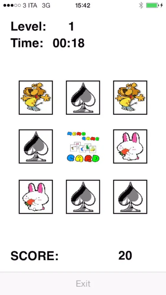 Memo Game Card スクリーンショット