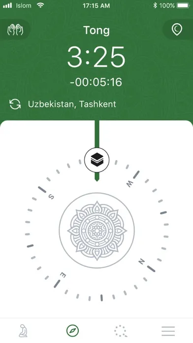 Tangkapan skrin Islam. Namaz.