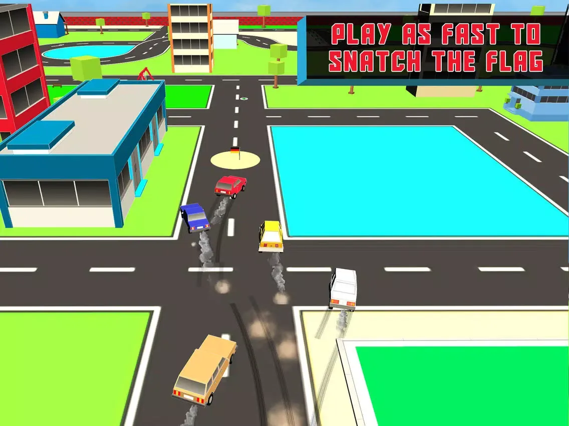 Splashy Car - Crashy Road through the City iPad  Screenshots