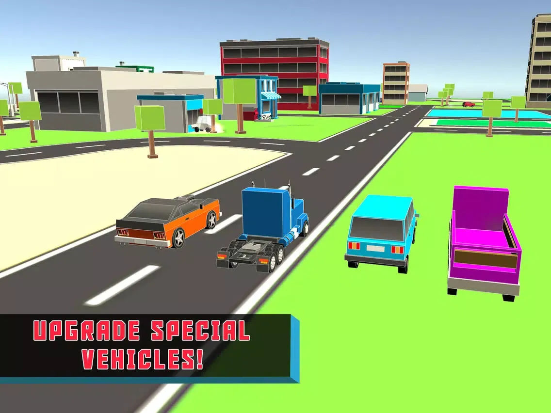 Splashy Car - Crashy Road through the City iPad  Screenshots