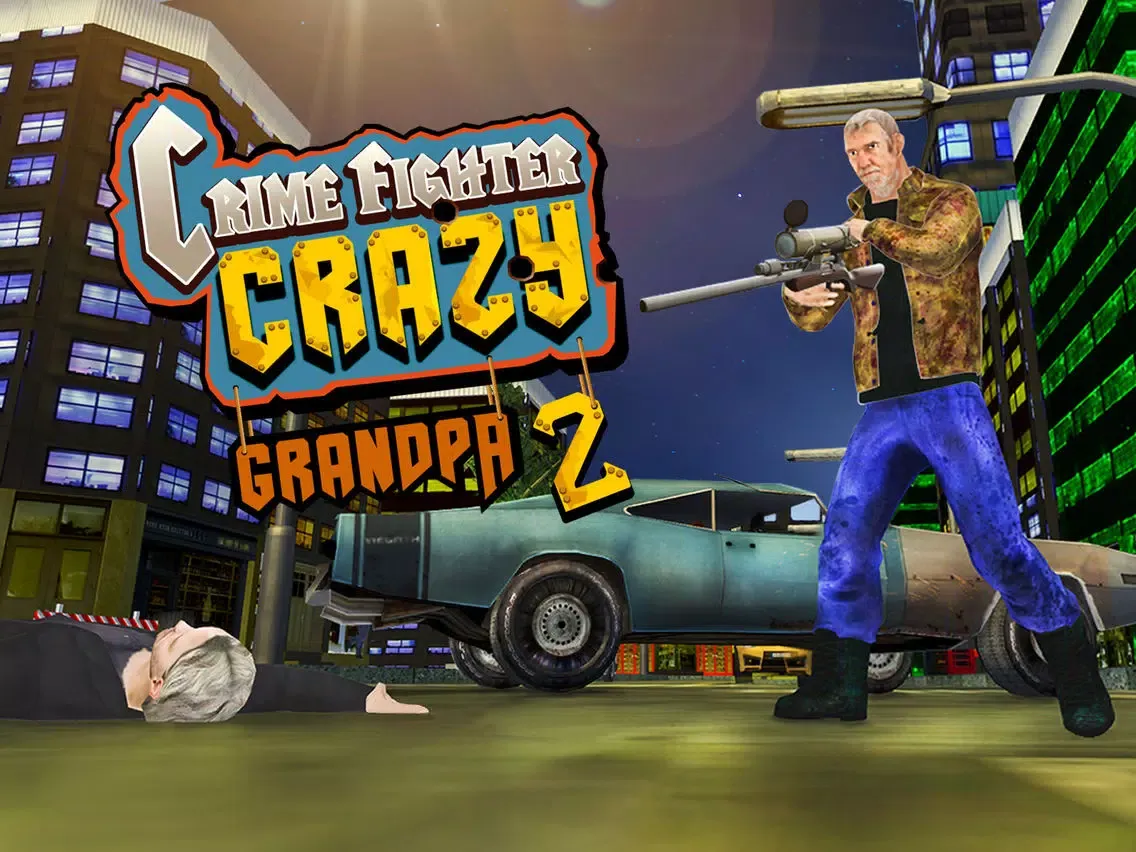 Crime fighter crazy grandpa 2 : Terrorist crime iPad  Screenshots