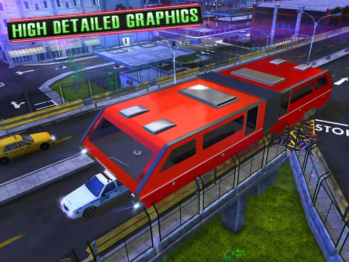 ภาพหน้าจอของ Futuristic Elevated Bus Simulator – Bus Driving iPad 