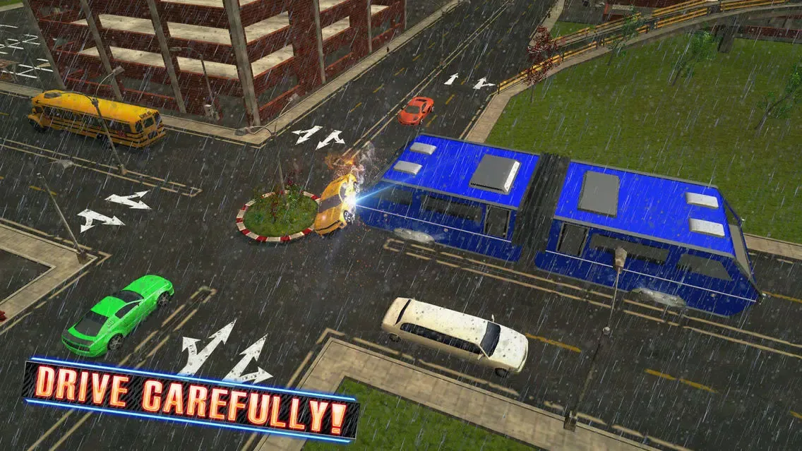 ภาพหน้าจอของ Futuristic Elevated Bus Simulator – Bus Driving