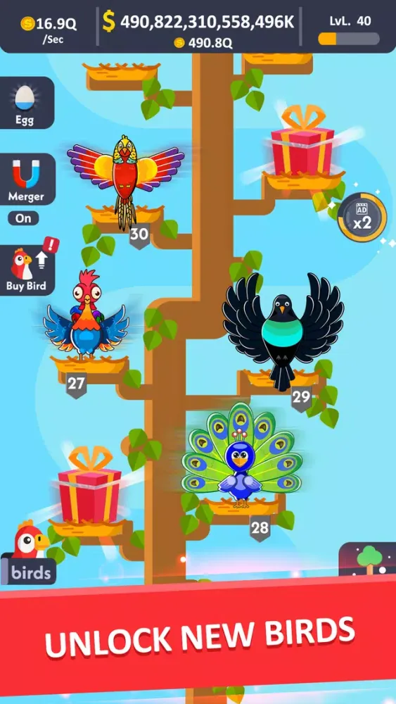 Bird Merge 스크린샷