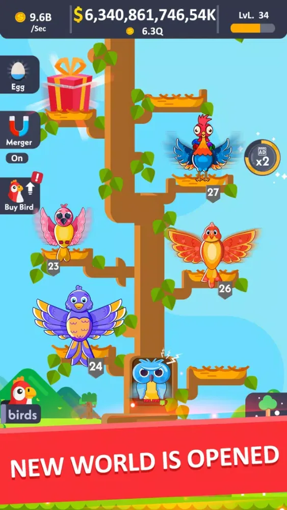 Bird Merge 스크린샷