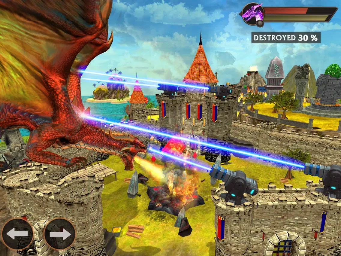 Ảnh chụp màn hình của Dragon Combat 3D iPad 