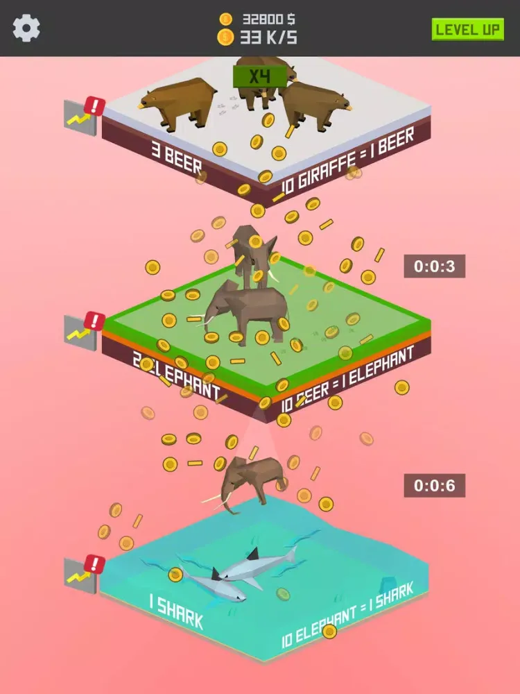 Idle Animal Merger iPad 應用截圖