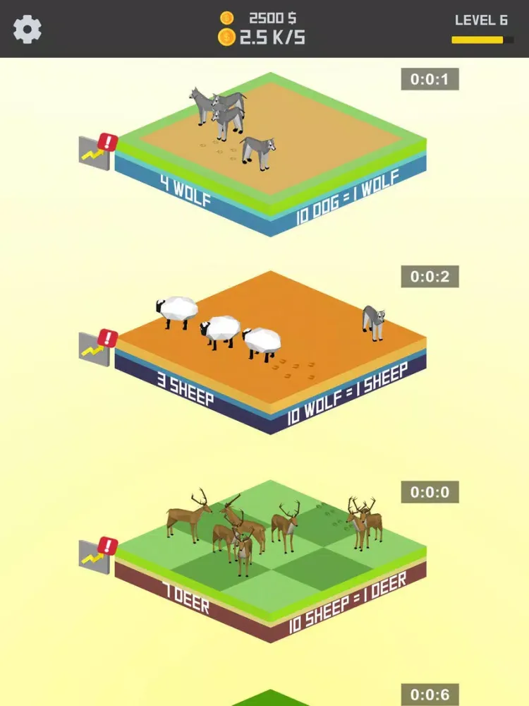 Idle Animal Merger iPad 應用截圖
