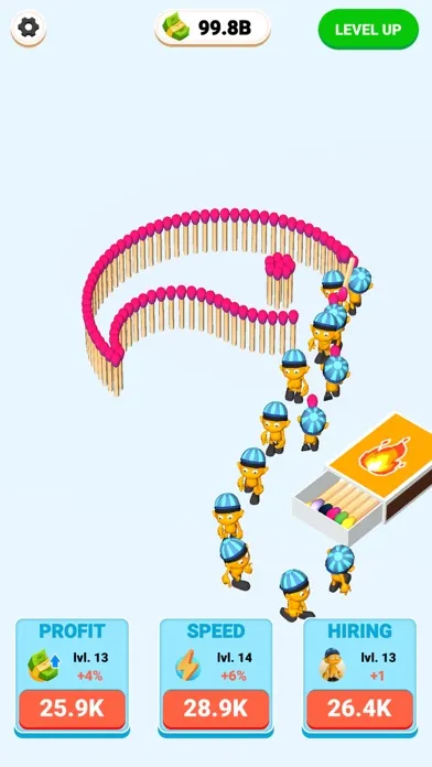 Capturas de tela do Matches Craft - Idle Game