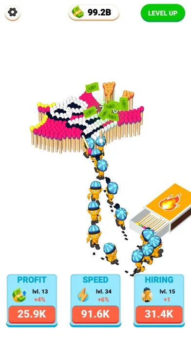 Capturas de tela do Matches Craft - Idle Game