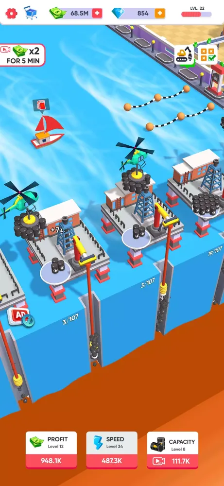 Ảnh chụp màn hình của Oil Mining 3D - Petrol Factory