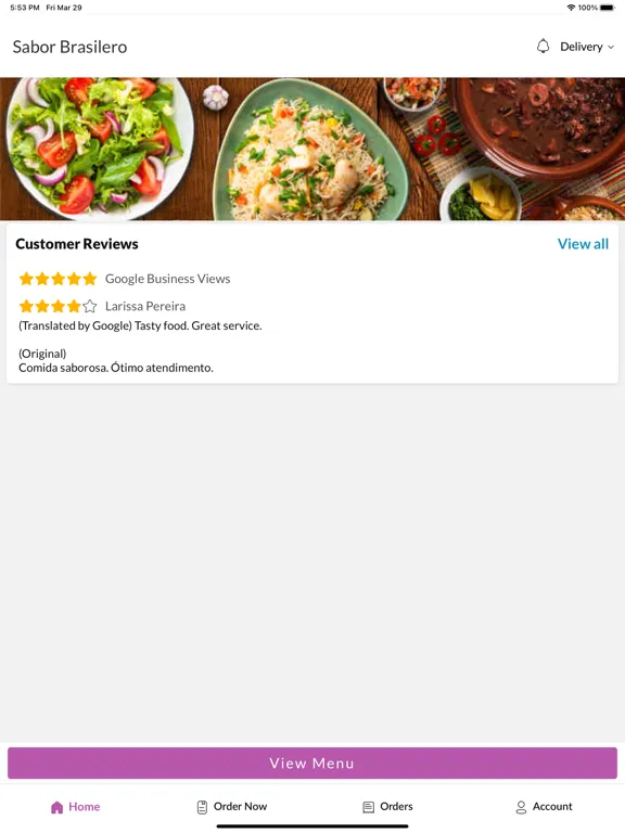 Ảnh chụp màn hình của Sabor Brasilero iPad 
