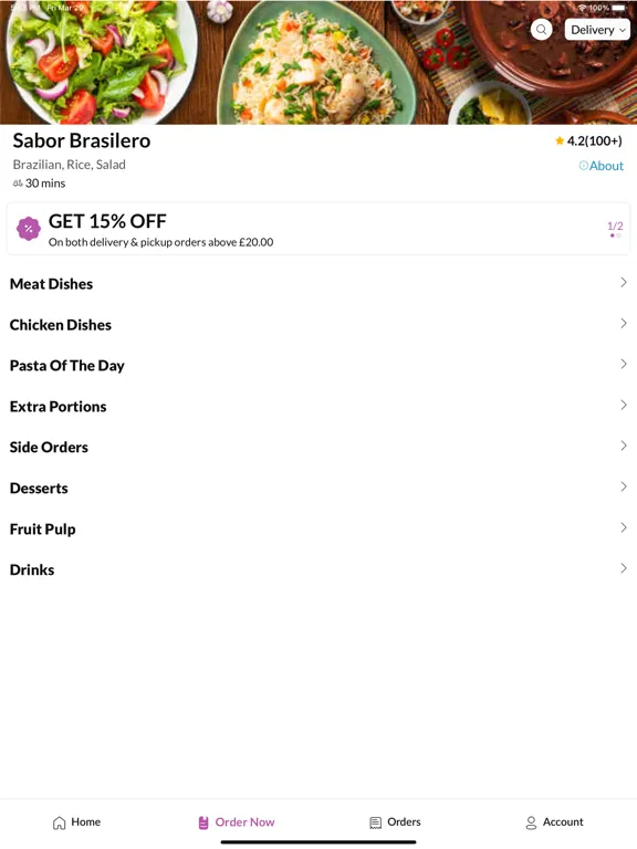 Ảnh chụp màn hình của Sabor Brasilero iPad 