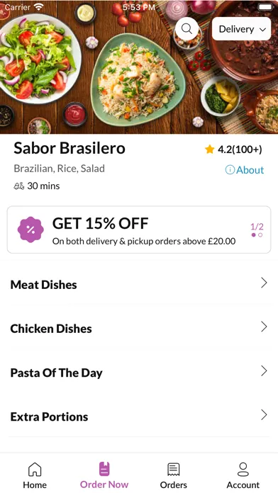 Ảnh chụp màn hình của Sabor Brasilero
