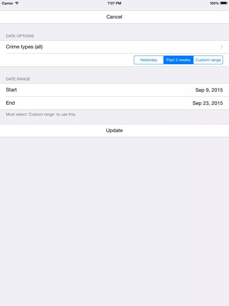 SFO Crime iPad  Ekran Görüntüleri