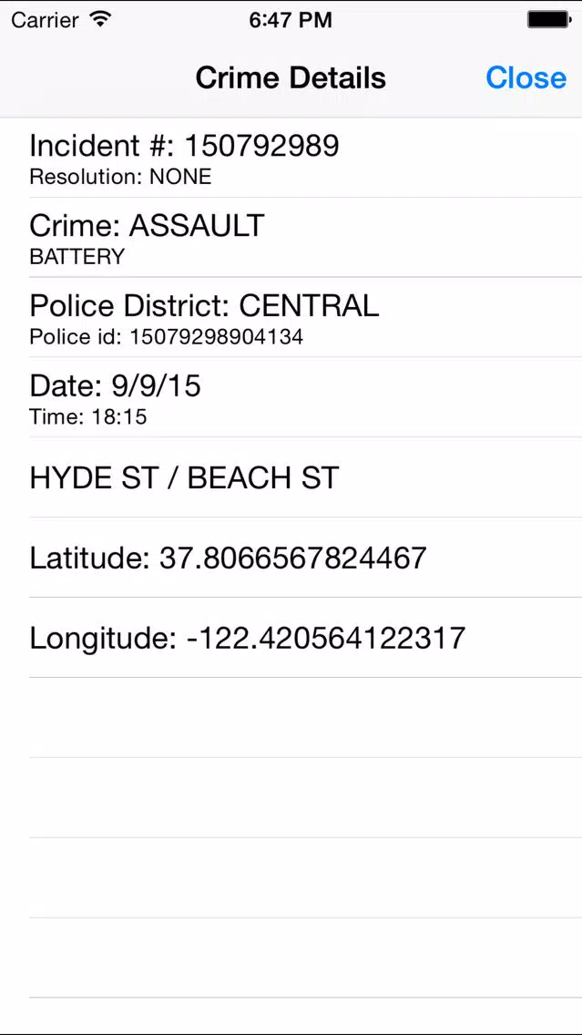 SFO Crime Ekran Görüntüleri