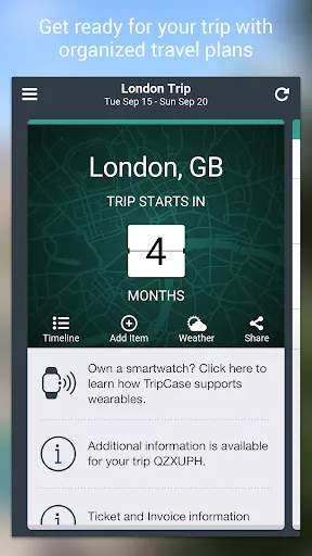 Capturas de pantalla de TripCase – Travel Organizer