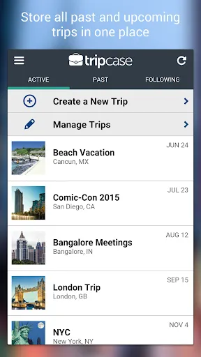 Capturas de pantalla de TripCase – Travel Organizer