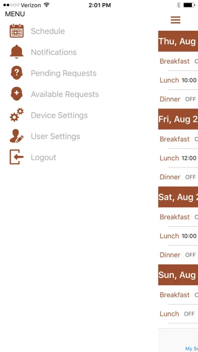 Capturas de pantalla de SmartLynX ScheduleIn