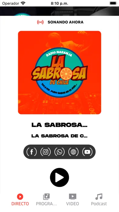 Radio La Sabrosa De Chile স্ক্রিনশট