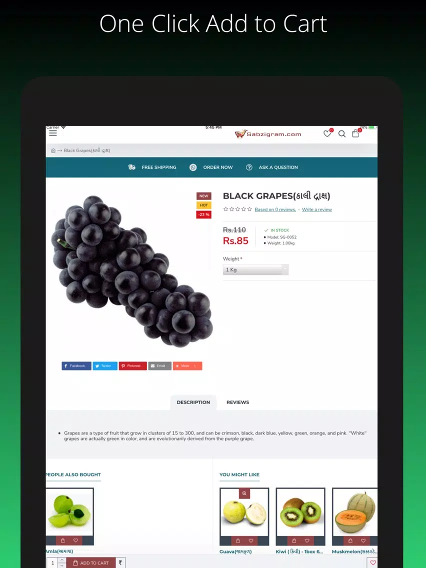 Sabzigram-Online Grocery Store iPad  سکرین شاٹس