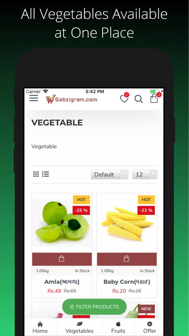 Sabzigram-Online Grocery Store سکرین شاٹس