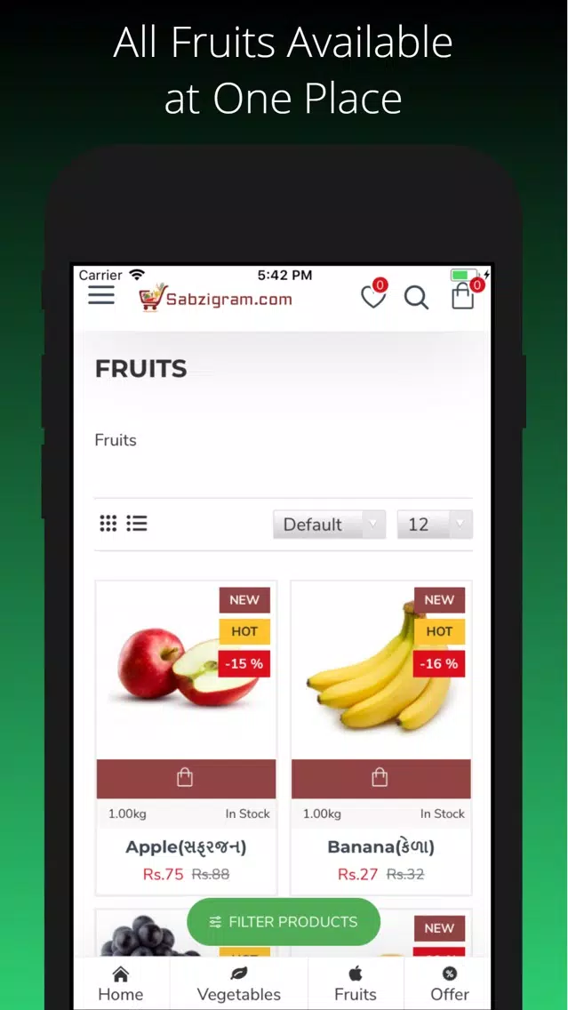 Sabzigram-Online Grocery Store سکرین شاٹس