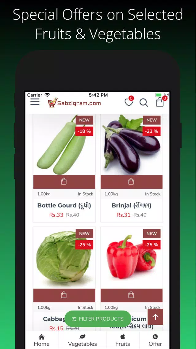 Sabzigram-Online Grocery Store سکرین شاٹس