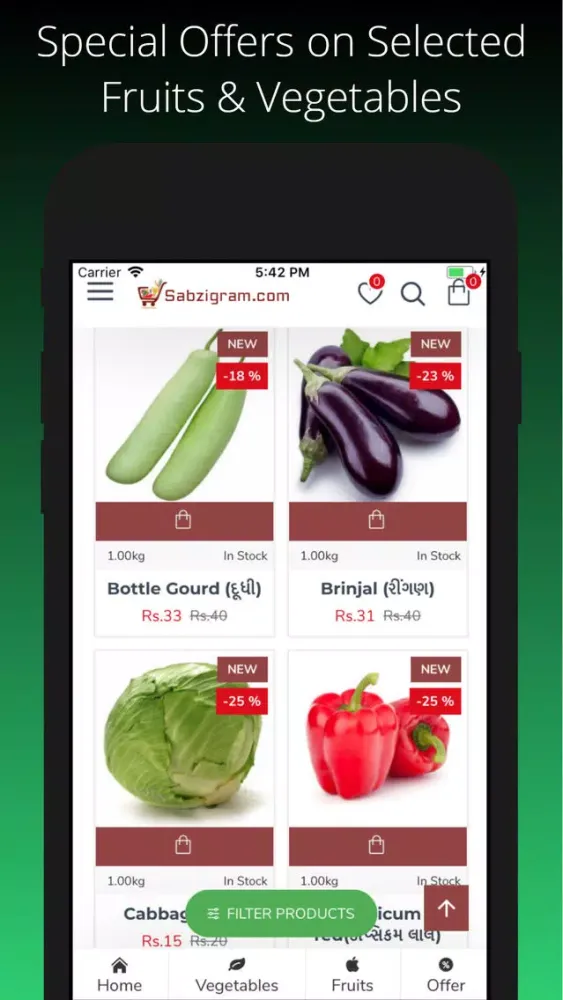 Sabzigram-Online Grocery Store スクリーンショット