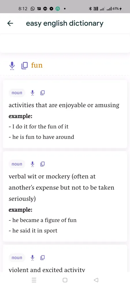 Easy English Dictionary Screenshots