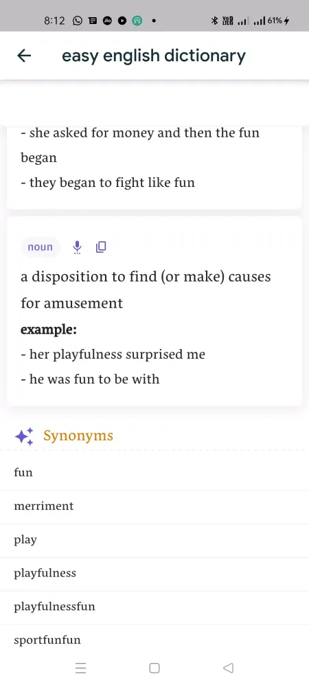 Easy English Dictionary Screenshots