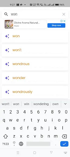 English to Hindi Dictionary سکرین شاٹس