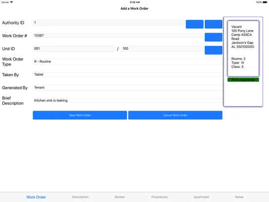SACS Maintenance iPad 應用截圖