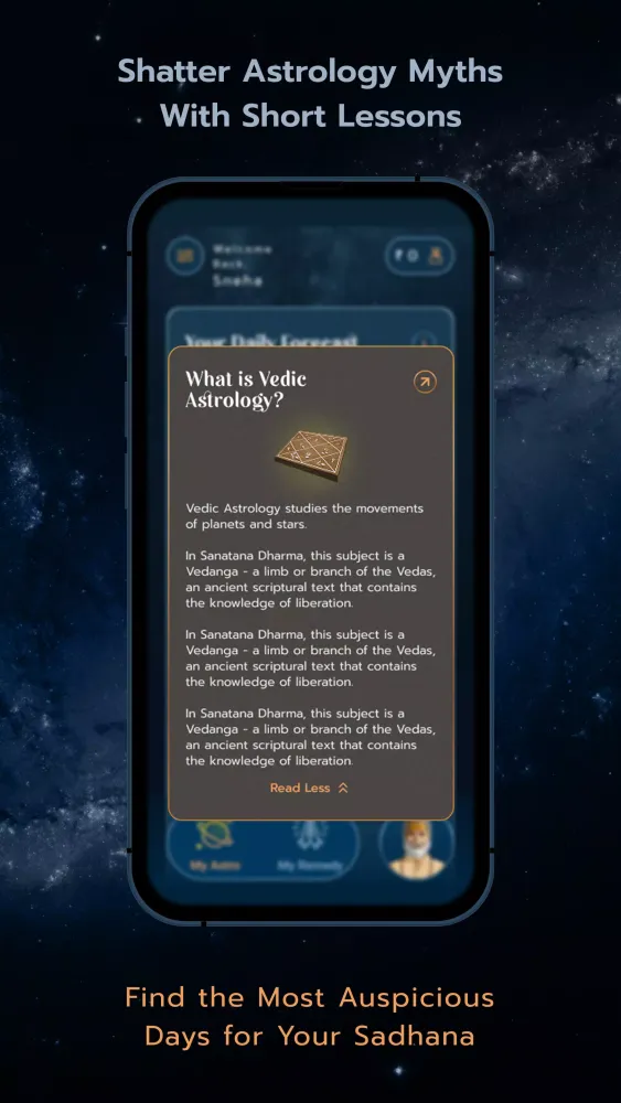 Ảnh chụp màn hình của Astro Sadhana