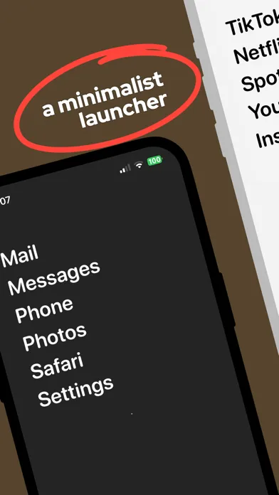 ภาพหน้าจอของ minimizit: minimalist launcher