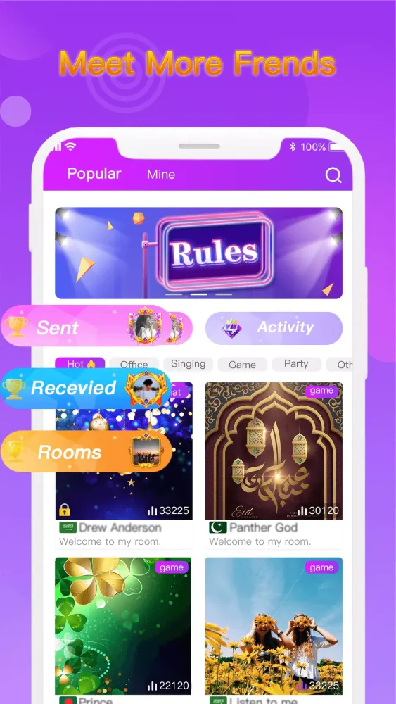 Sadiq - Group Voice Chat Room Screenshots