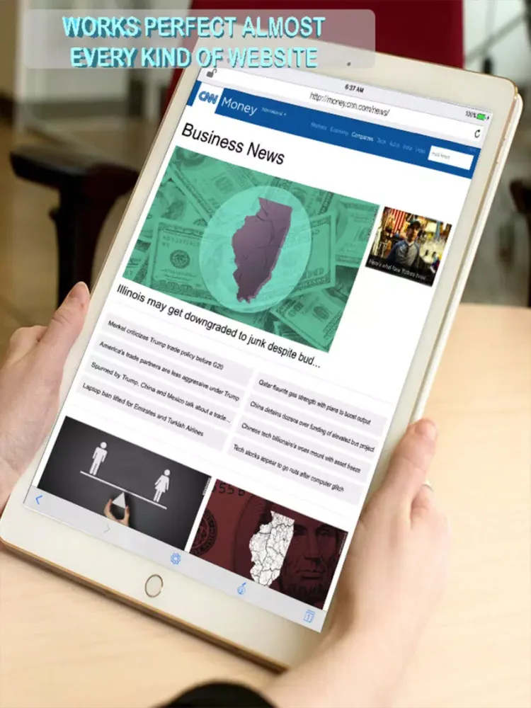 Captures d'écran de Tor VPN Browser: Onion Browser iPad 