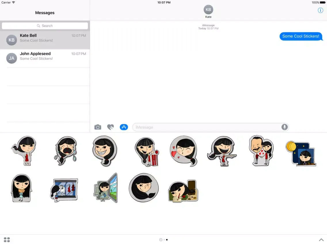 Zrzuty ekranu Siminoji - iMessage Stickers iPad 